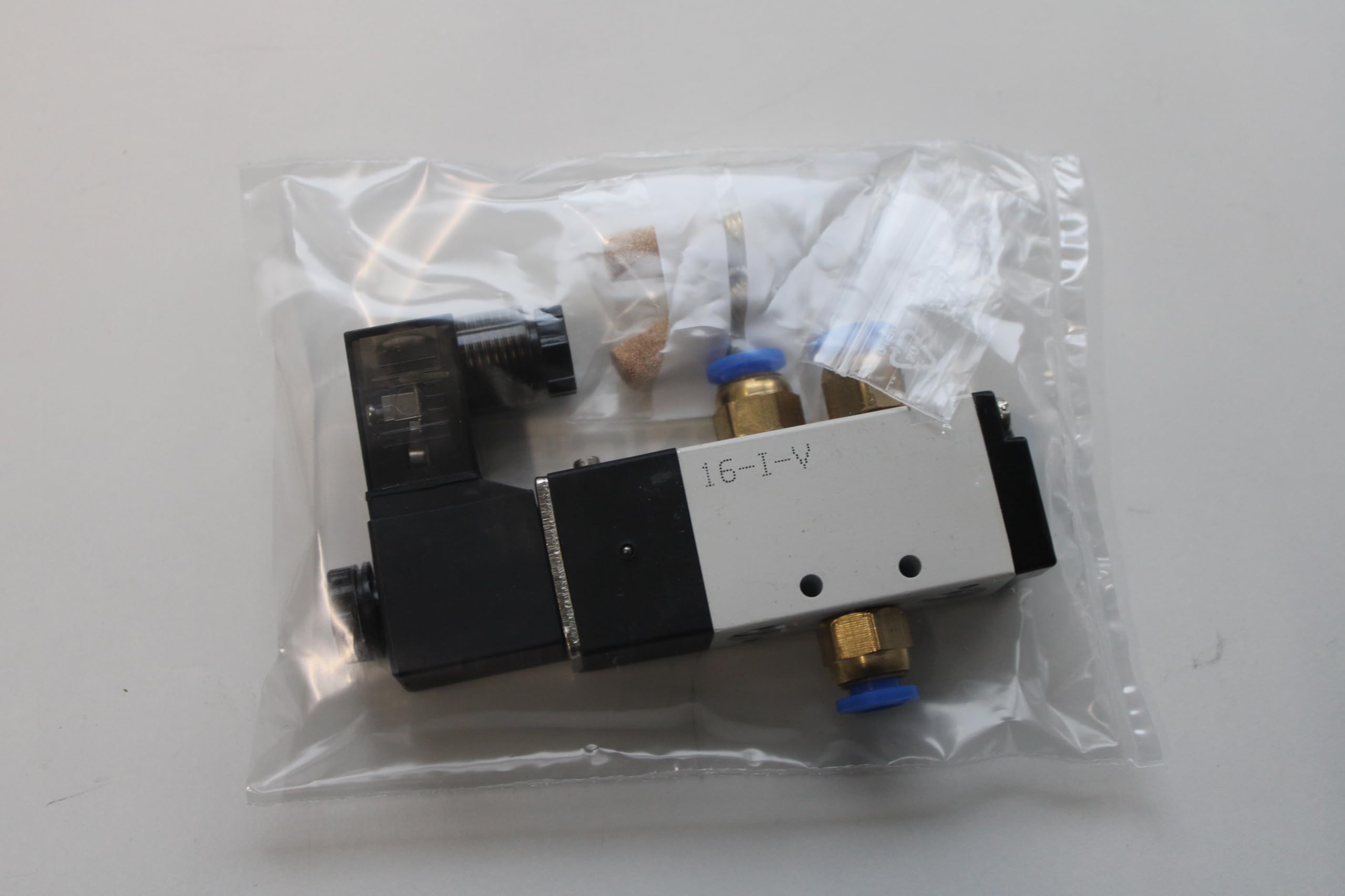 Valvola pneumatica 5/2 vie, valvola solenoide 1/8", 24 Volt DC, valvola direzionale ad aria compressa