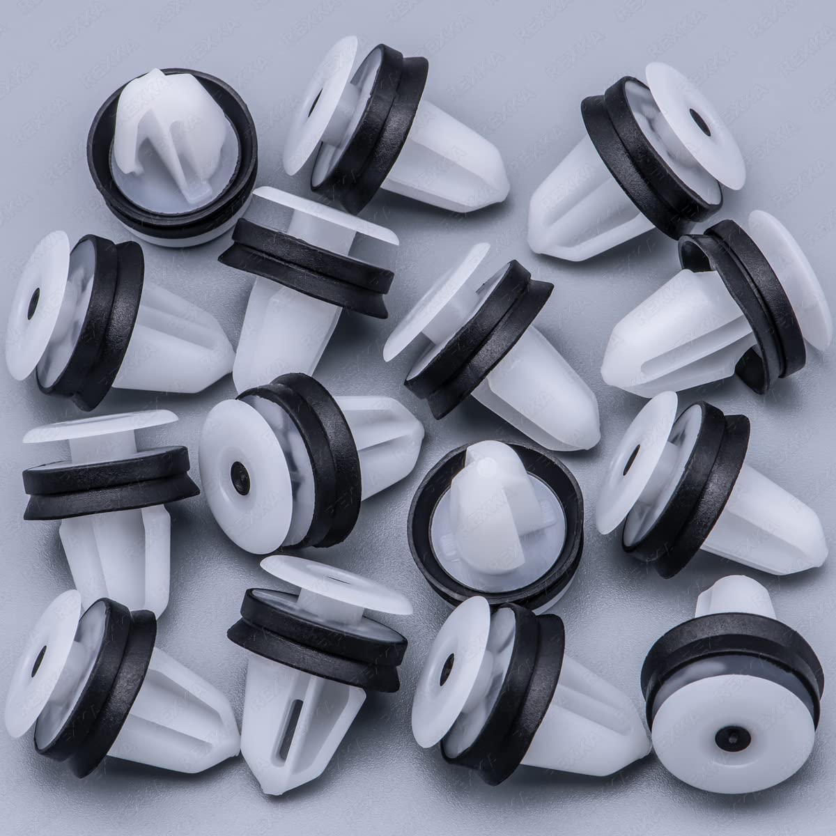 Rexka 15pcs Door Trim Panel Clip Fastener Retainer for Land Rover LR013135, Body Side Molding Clip for Ford W714231-S300