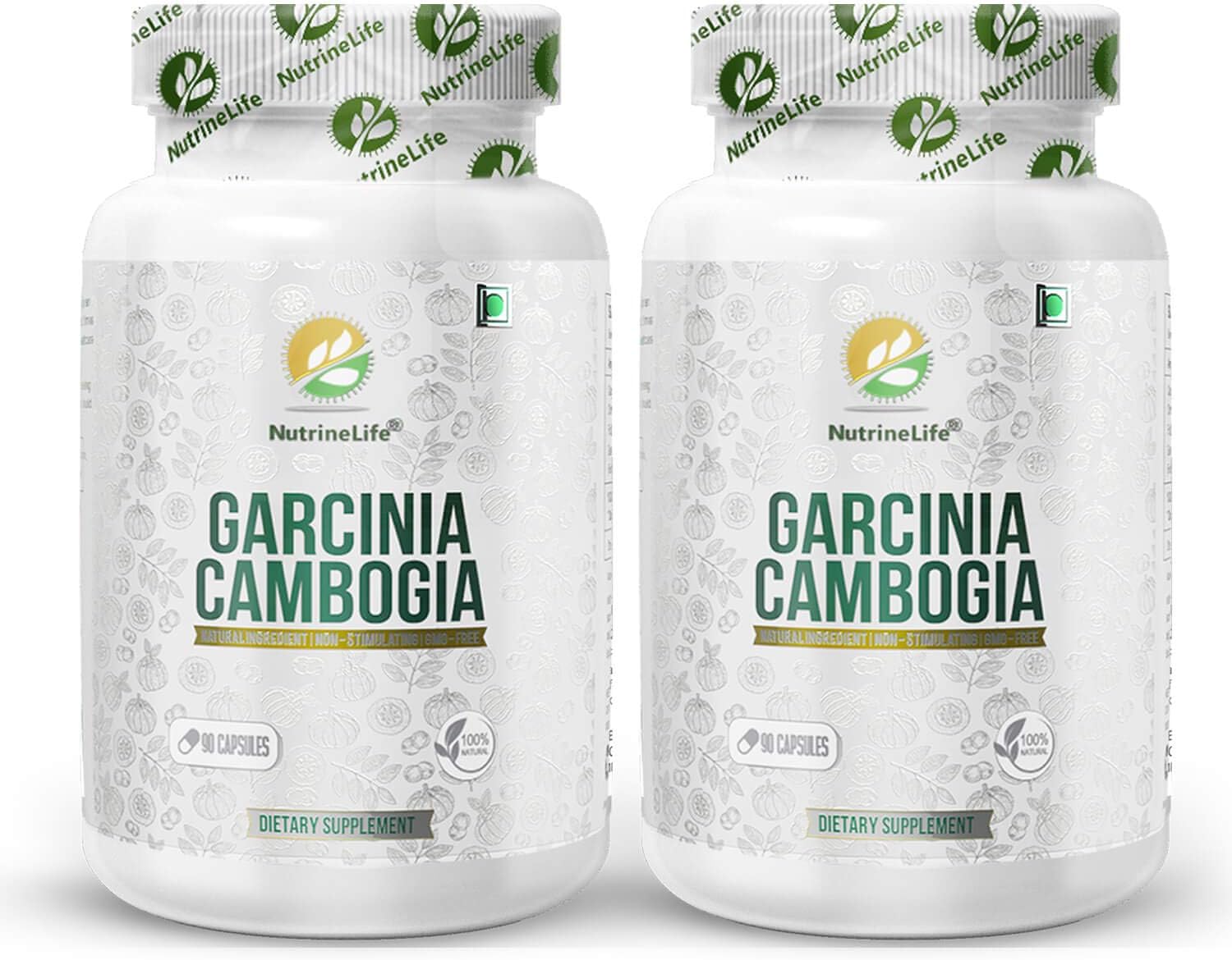 NutrineLife Pure Garcinia Cambogia for Weight Loss, Pure Natural- 90 Capsules, (Pack Of 2)