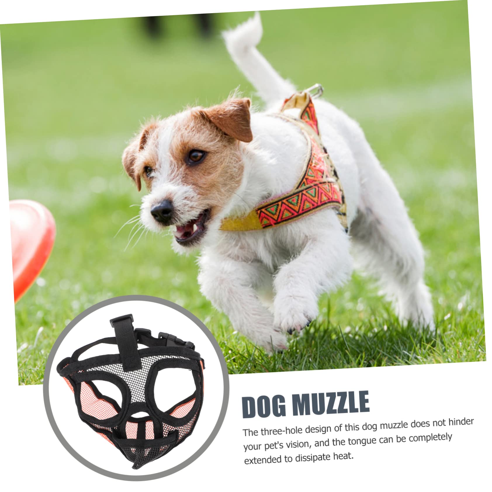 Toddmomy 5 Piezas Bozal Pequeño para Perros Bozal Portátil para Perros Boca De Mascota Máscara De Mascota para Bozal De Bulldog De Malla De Polivinilo Suave Cuerda