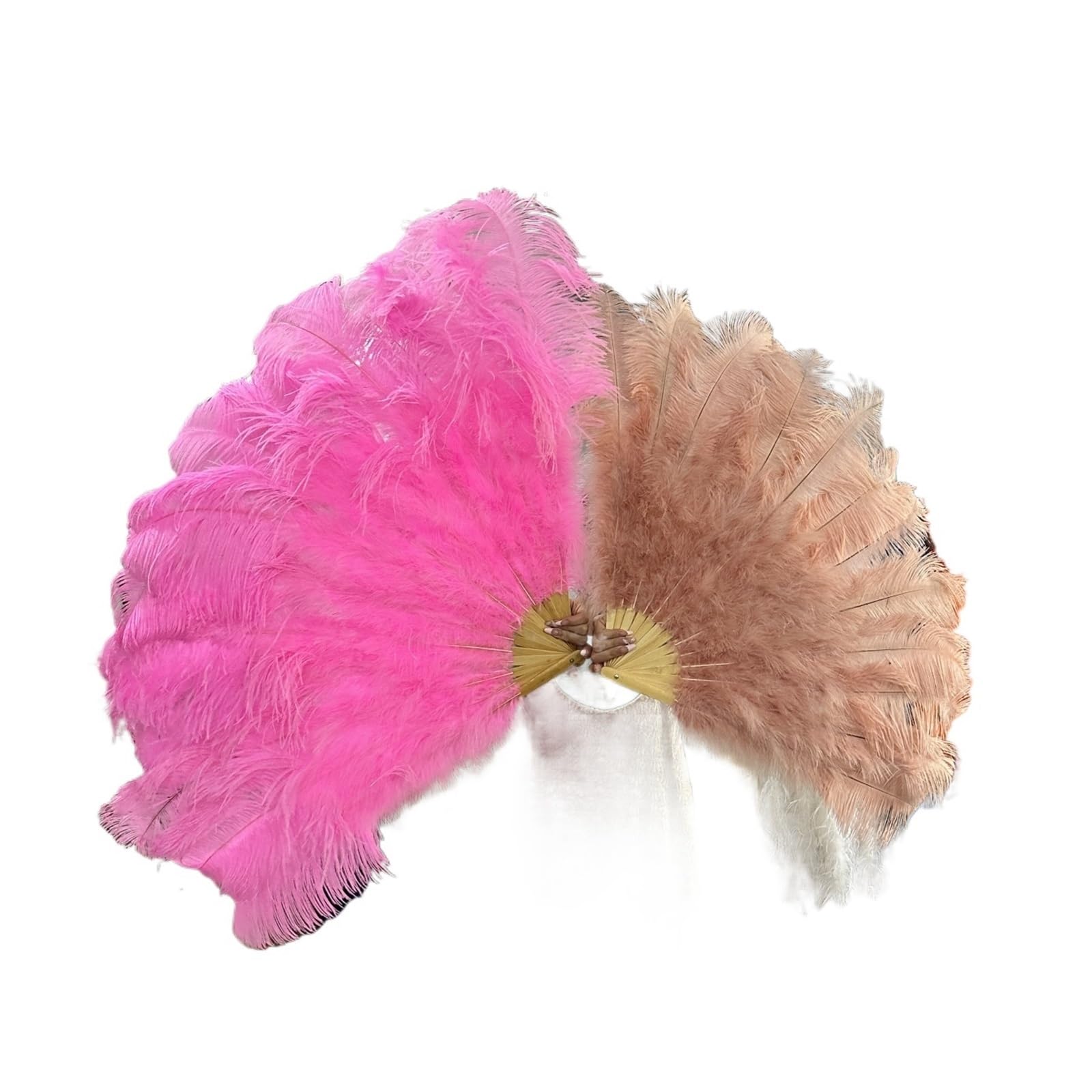 ベリーダンス　フェザーファン　ピンク ベリーダンス フェザーファン ピンク ピンクペア単層ベリーダンスや