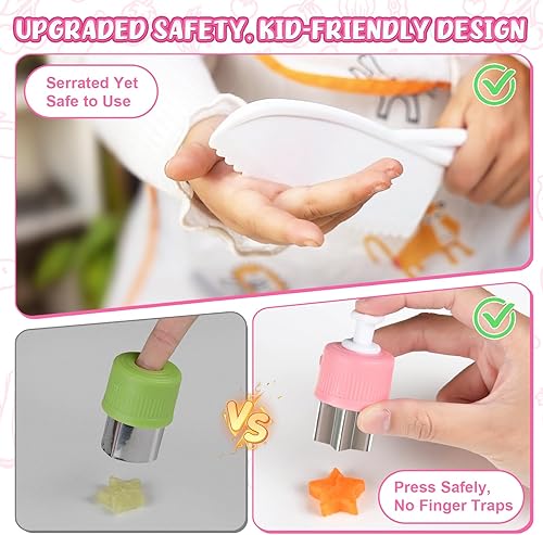 Miniatura 7 de Juego de cuchillos para niños para cocina real juego de cocina para niños de 48 piezas, juegos de cocina para niños reales con delantal y cesta,