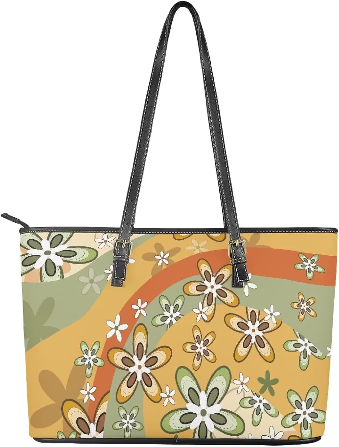 Leather Tote Bag for Women, Oversize Crossbody Shoulder Bag, Sling Hobo Purse Handbag Fashion Printed Travel Bags