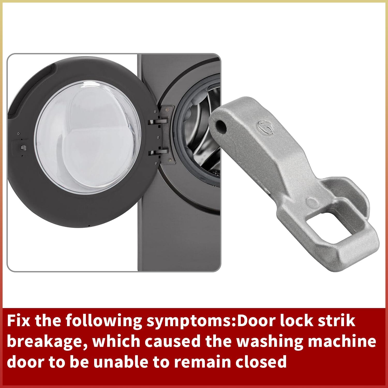 MFG63099101 Washer Door Lock Strik,Latch Switch Hook Replacement Part Compatible with LG Kenmore Front Load Elite Washing Machine Door Locker Replaces for 4026ER4004B 2674973 1 PCS image 4 of 7 B0D95QQL5W