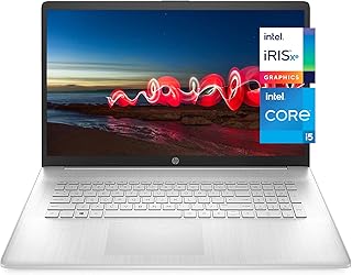 HP Pavilion 17.3-inch IPS FHD Laptop (2022 Model), Intel Core i5-1155G7 (Beats i7-1165G7), Intel Iris Xe Graphics, 20GB RAM, 1TB PCIe SSD, Backlit Keyboard, Long Battery Life, Webcam, Win11