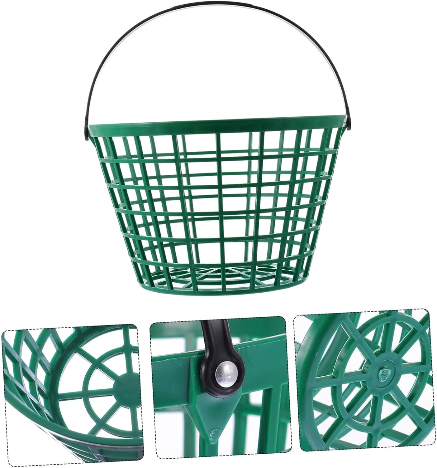 Mipcase Golf Basket Bucket Container Golf Tees Golf Storage Rack Chipping Mat for Golf Unit Storage Balls Tubes