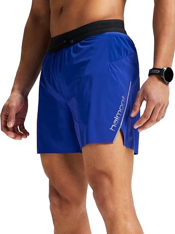 Haimont APEX Mens 4.5" Trail Running Shorts with Chafe-Free Brief Liner Quick Dry Lightweight Race Shorts