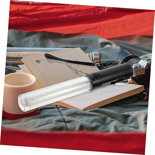 Miniatura 6 de ARTIBETTER Palo incandescente para decoración de concierto de 10.2 in barra de tráfico luz de emergencia reutilizable Cheer Stick blanco 1 unid