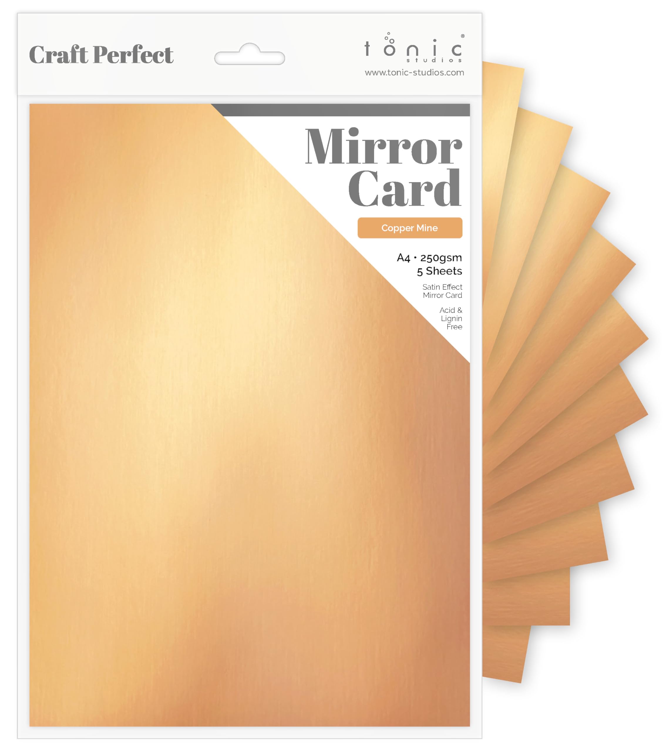 Tonic Studios Cardstock, Copper, Size A4