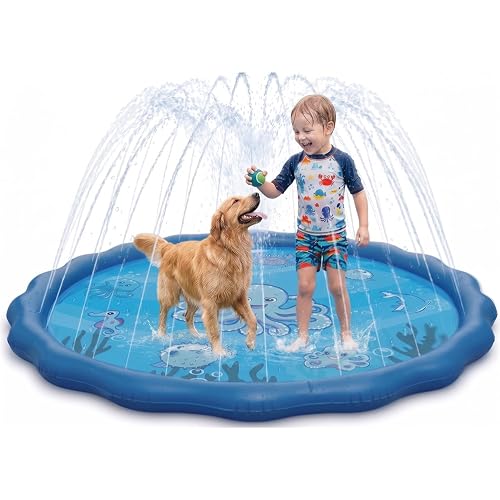 Super Splash® | Juego de Agua para Niños | Alfombra con Chorros de Agua 200 cm | Alfombra Exterior | Fácil Instalación | Riego Automático | Diversión para Toda la Familia | OriginalCorner®