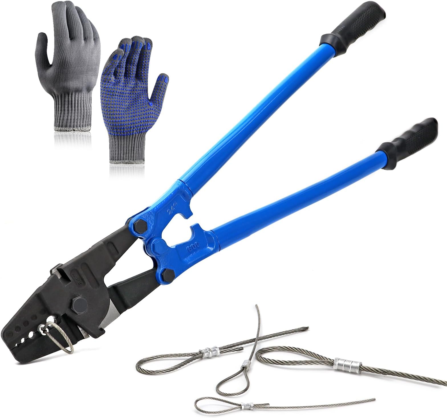 iCrimp Wire Rope Crimping Tool with Built-in Cutter for Cable Railing ...