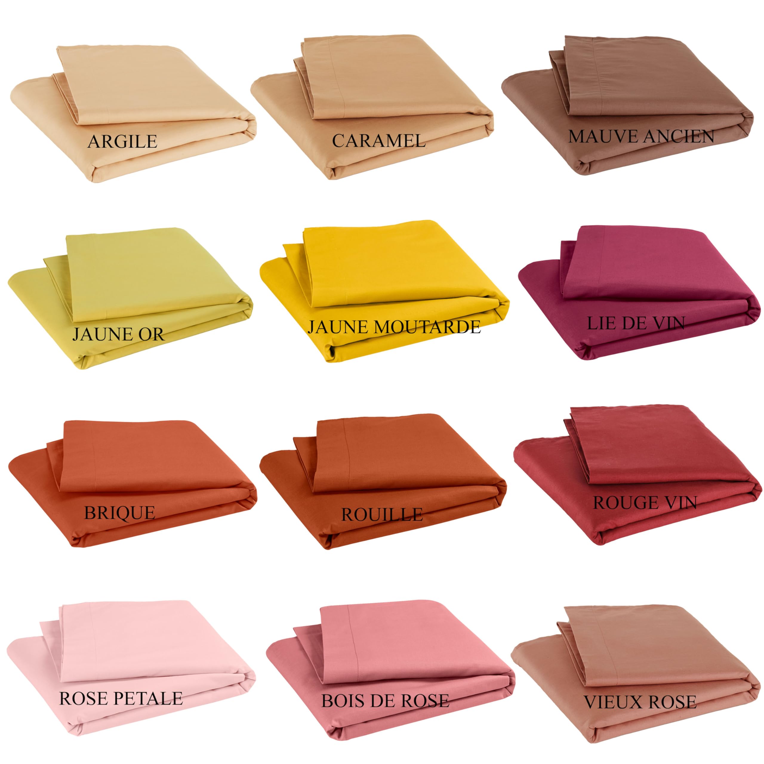 P'Tit Basile - Flat Sheets of Bed for Baby Young Child - 118x180 cm - - Organic Cotton - - Rust, 118x180 cm - Image 3