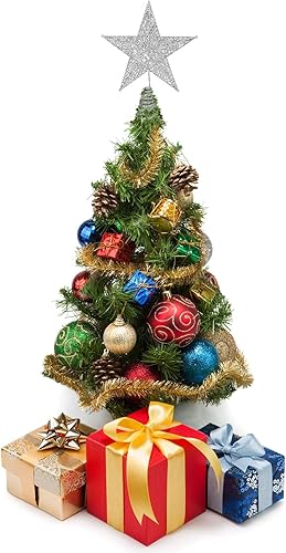 Miniatura 4 de ADXCO Decoración de metal para árbol de Navidad con purpurina para árbol de Navidad con alambre brillante para decoración navideña