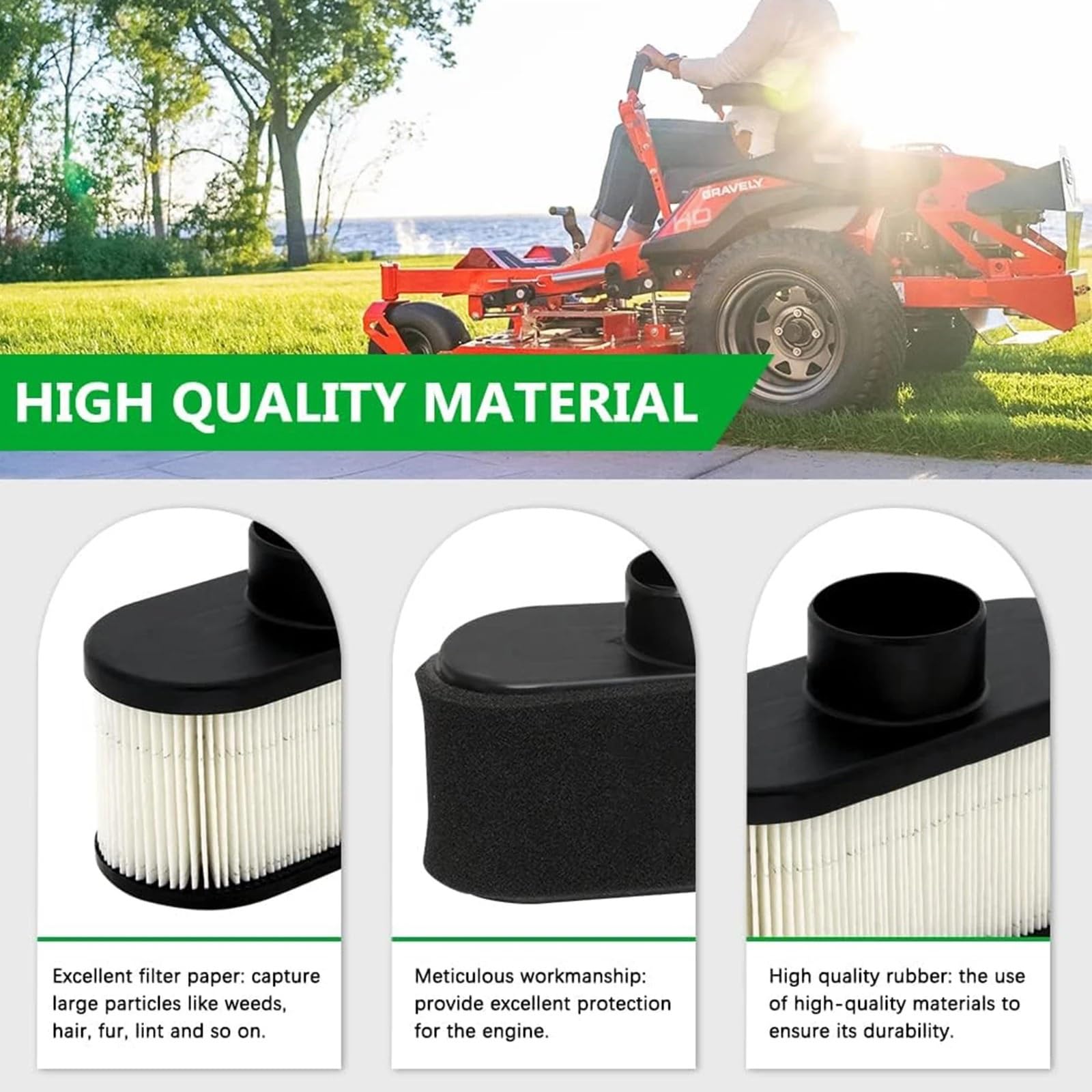 Filtre à Air for nettoyeur de tracteur de tondeuse à gazon, 11013 – 0752, for FR651V FR691V FR730V FS481V FS541V FS600V FS651 FS651 FS691 FS730