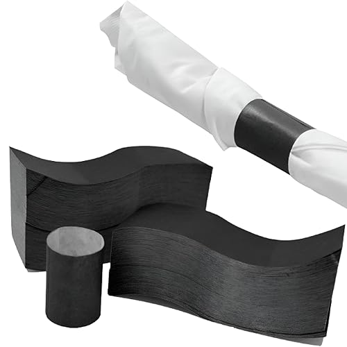 Banda para servilletas Perfect Stix, 1.5 x 4.5, Negro, 500 Banda para servilletas Perfect Stix, 1.5 x 4.5, Negro, 500
