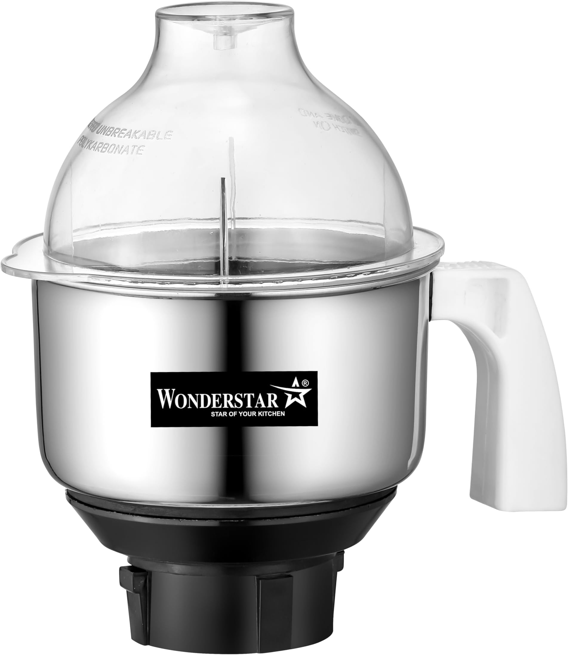 wonder star preeti mixer grinder jars (preeti 500ml) Designed for use with Preethi Mixer Grinder models like Blue Leaf, Popular, Eco, and others.