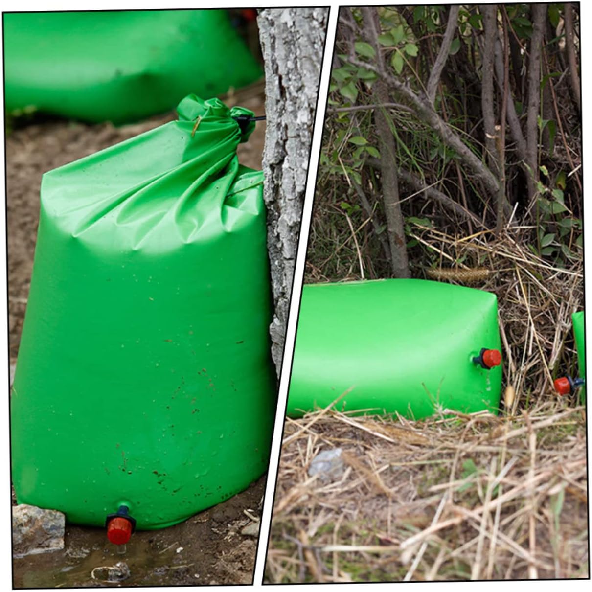 POPETPOP 3pcs Durable Drip Irrigation Water Bag for Trees Watering for Shrubs Plants Heavy Duty Space Saving Easy Use Water Saving