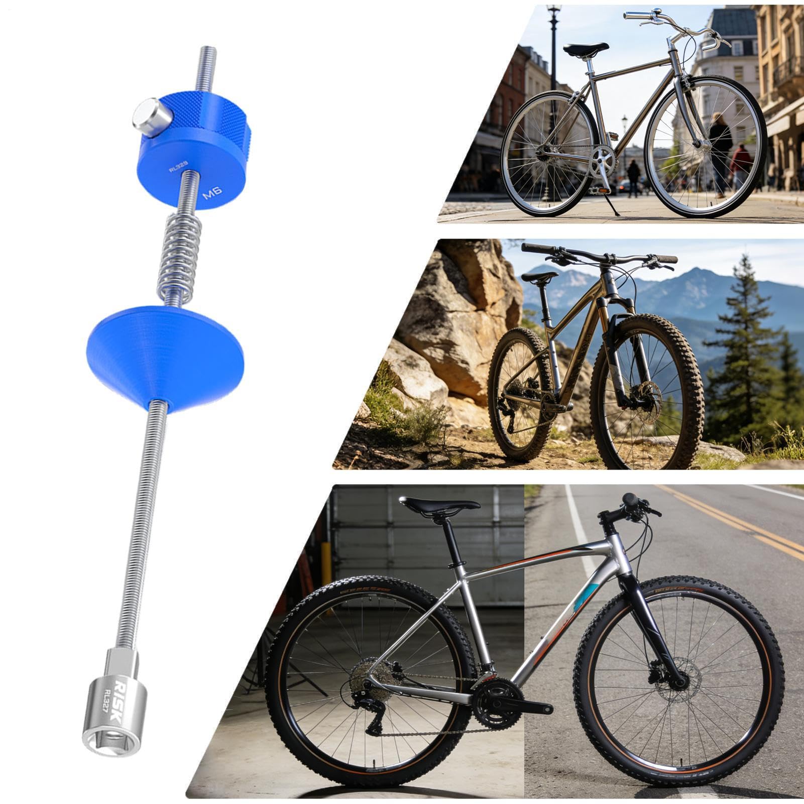 Outils de réparation de vélo,Outil de centrage de pneu de vélo,Accessoire auxiliaire anti-détachement - VTT, cyclotourisme, atelier, chemin, urbain, garage et ca