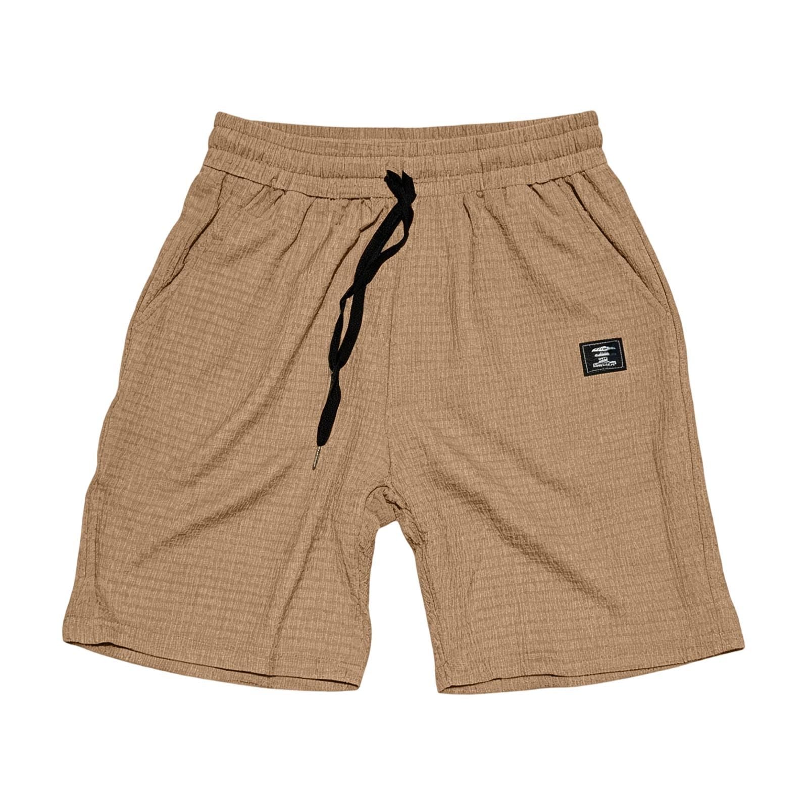 Ensemble short homme uni et confortable décontracté - 5