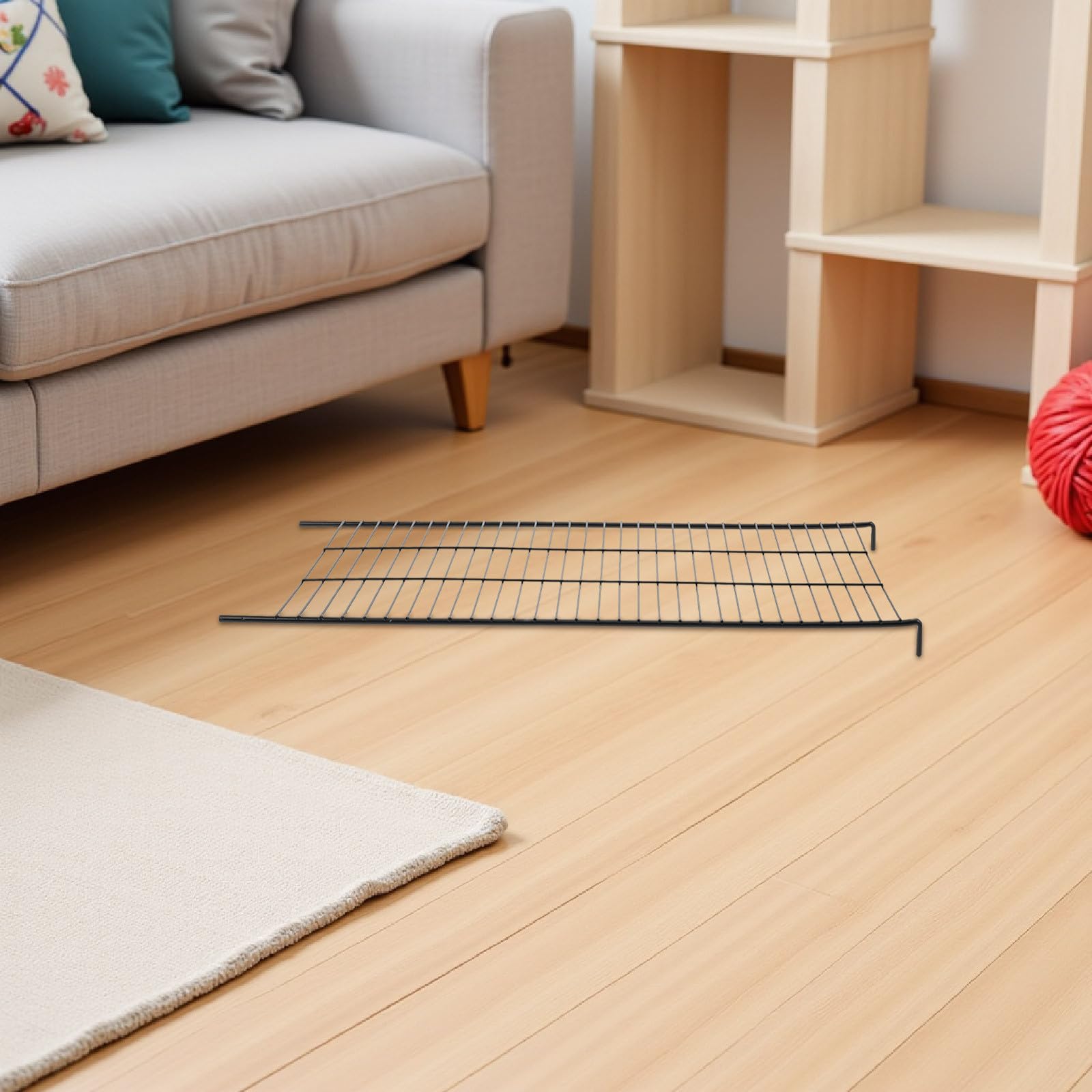 Escalera para Gatos de Hierro Negro 2piezas Diseño Flexible para Jaulas Interiores y Parques de Juegos para Gatitos