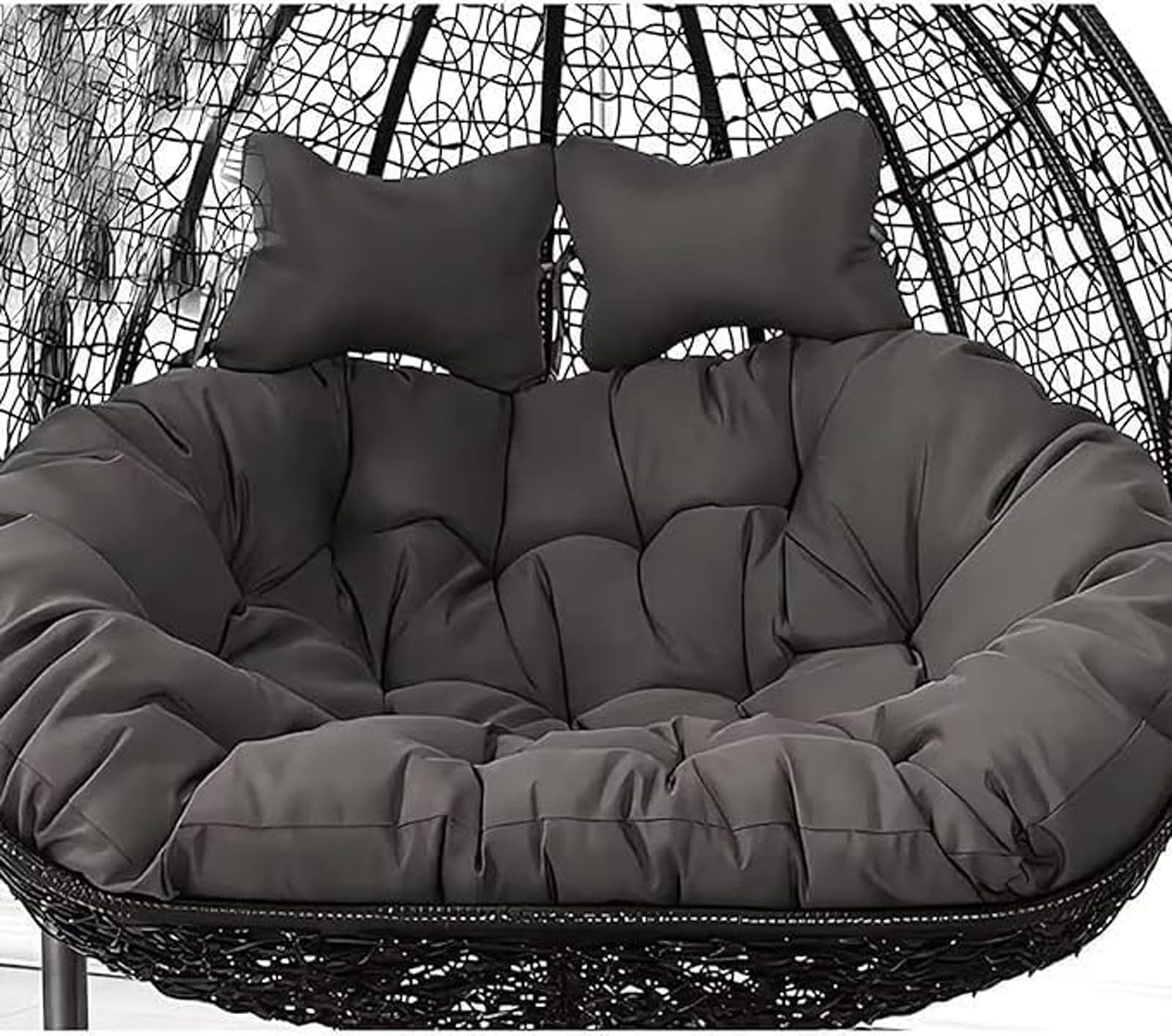 Egg Chair Swing Cushion, 2 Person Hanging Egg Chair Cushion Replacement, Double Hanging Basket Chair Cushion, Hanging Hammock Chair Cushion(C,170 * 120cm/67 * 47in)