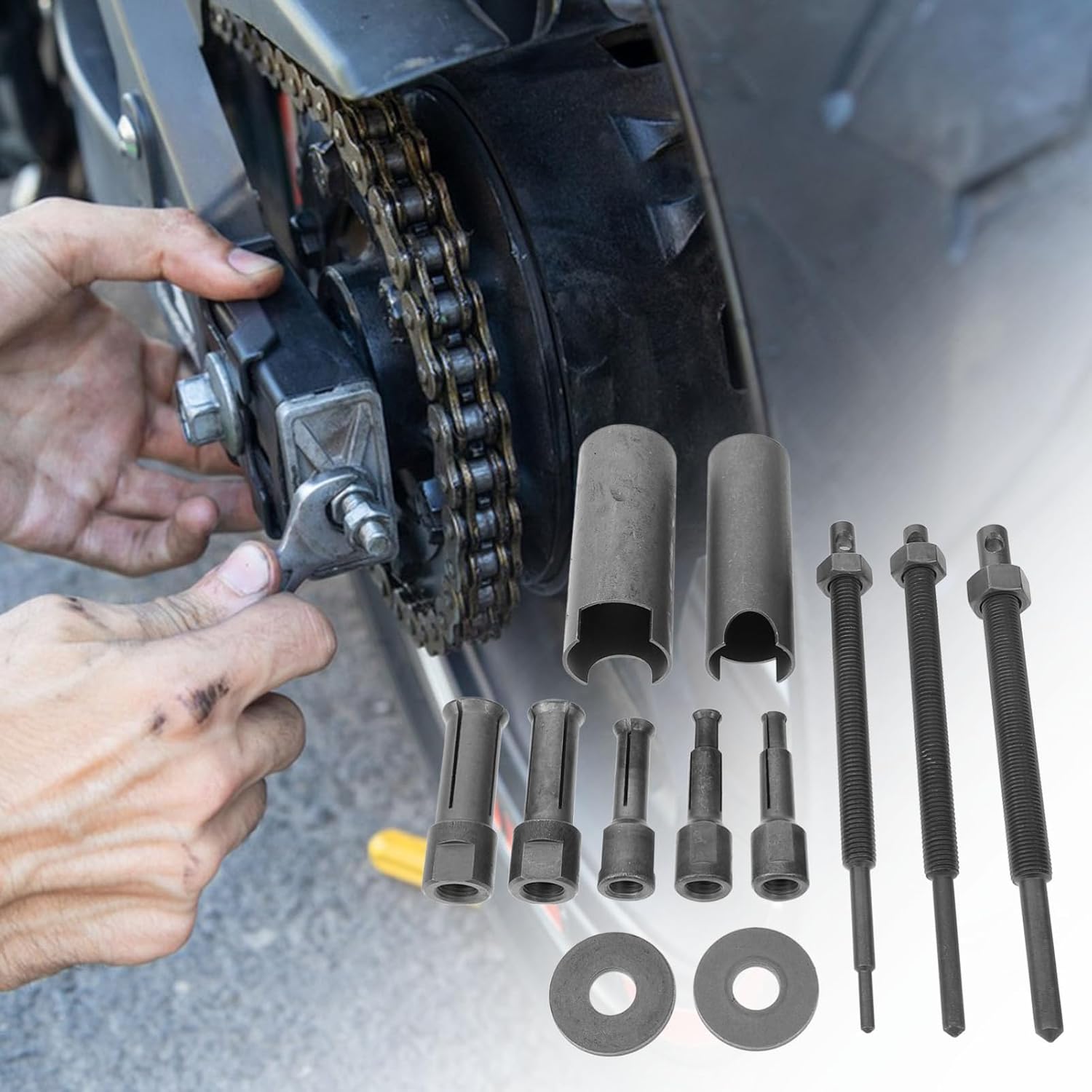 Hemobllo 1 Set Bearing Puller Motorcycle Wheel Bearing Tool Puller Tool Mechanic Pullers Bearing Tool Bearing Disassembly Puller Bearing Disassembly Tool Bearing Iron