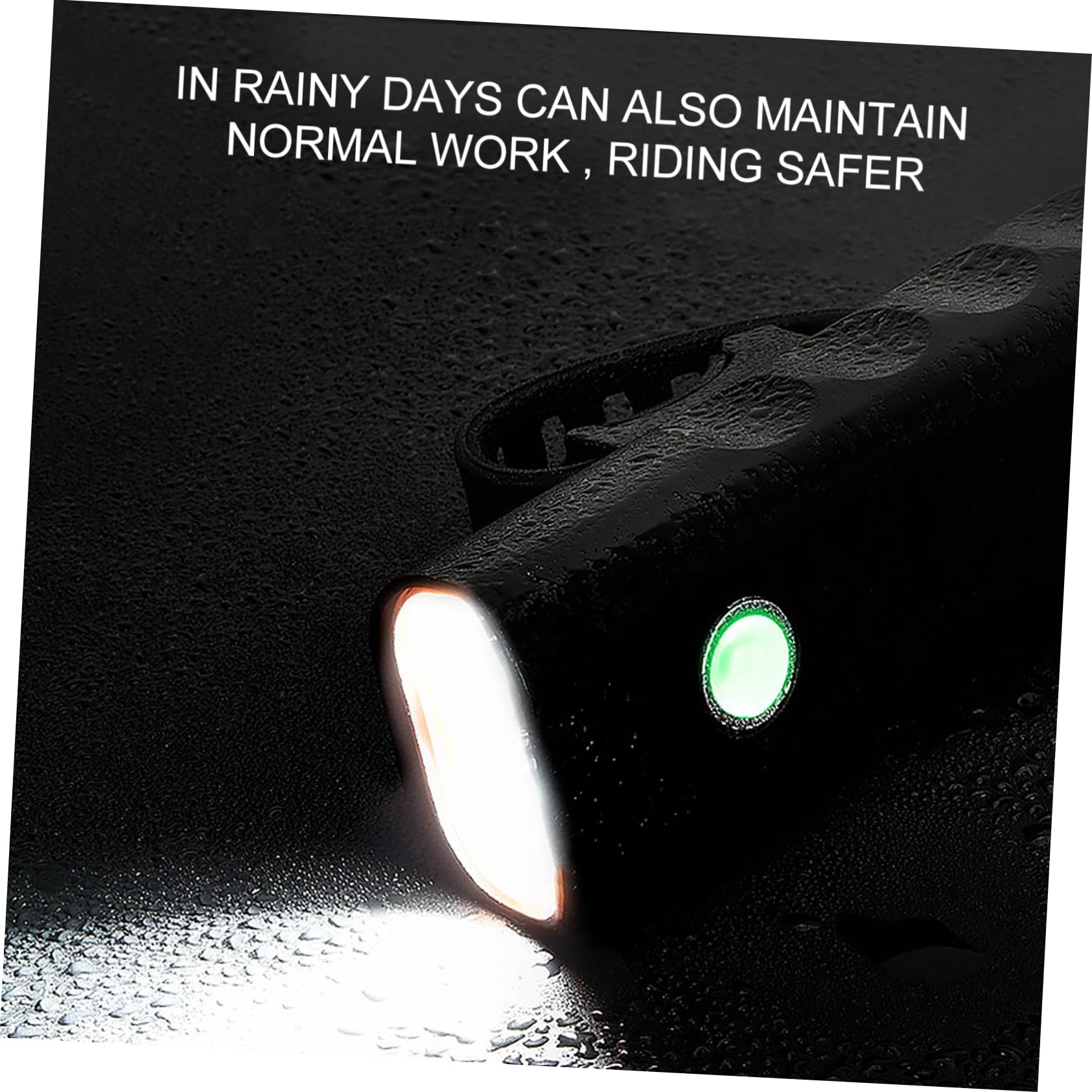 Abaodam Led Bike Lamp Night Riding Waterproof Headlight 2000mah Easy Installation Multi-Function