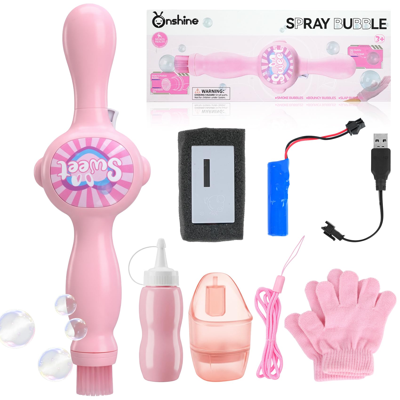 35% off Fog Bubble Machine, Rechargeable Automatic Electric Smoke Bubble Machine