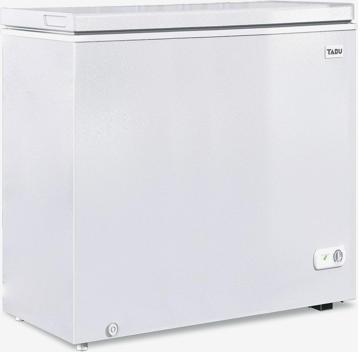 Congelador horizontal TABU de 12 pies cúbicos, congelador profundo grande con termostato ajustable de 7 niveles, congelador independiente de apertura superior con canasta de almacenamiento extraíble, blanco