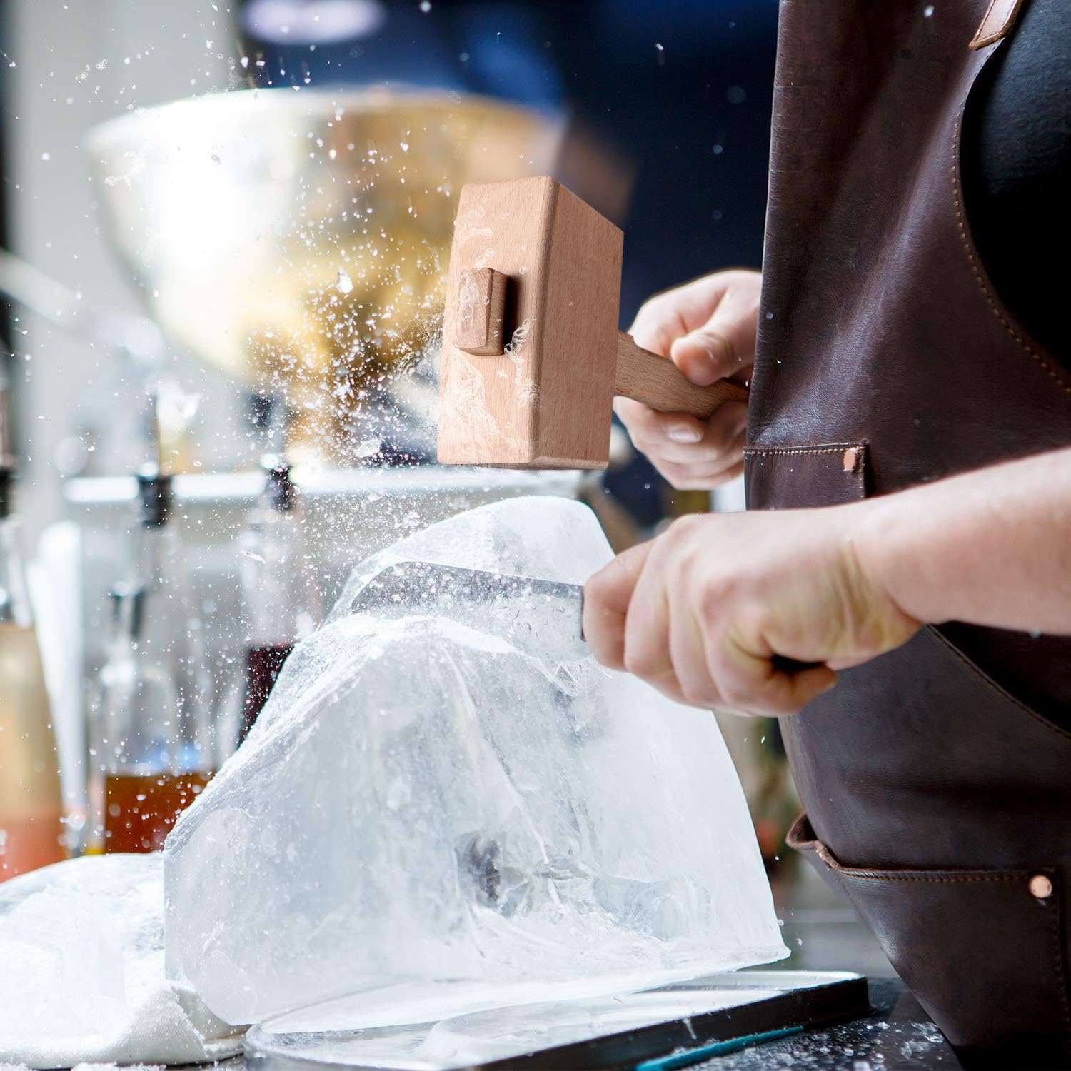 Boao 2 Pieces Ice Crusher Lewis Bag and Summer Mallet