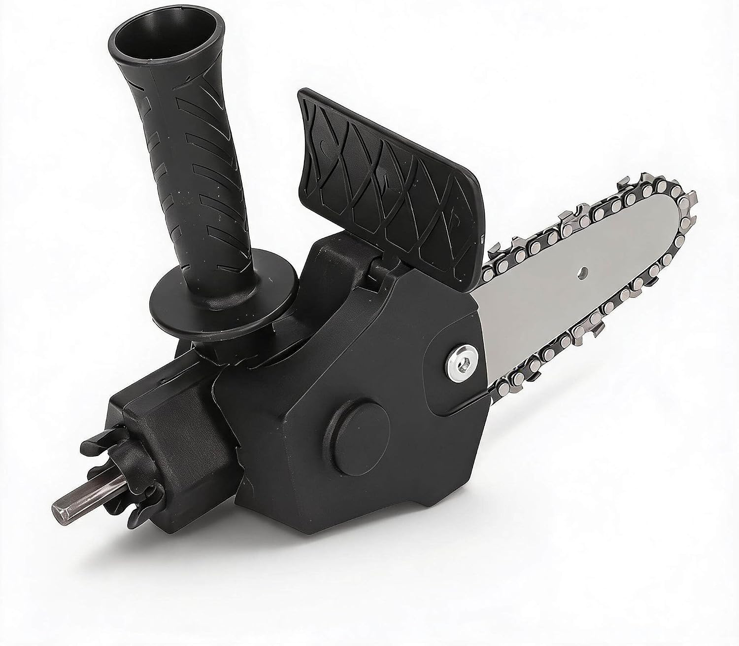 Electric Drill to Saw Adapter, Chainsaw Conversion Head Adapter for 6-13mm 3 Jaw Chuck Drill, Portable Chainsaw Attachment Set with Installation Tools