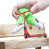 Vista 8 de Scooter de dedo, juego de scooter de dedo de aleación con scooters, zapatos de dedos, accesorios para tablero de dedos para movimiento de la punta