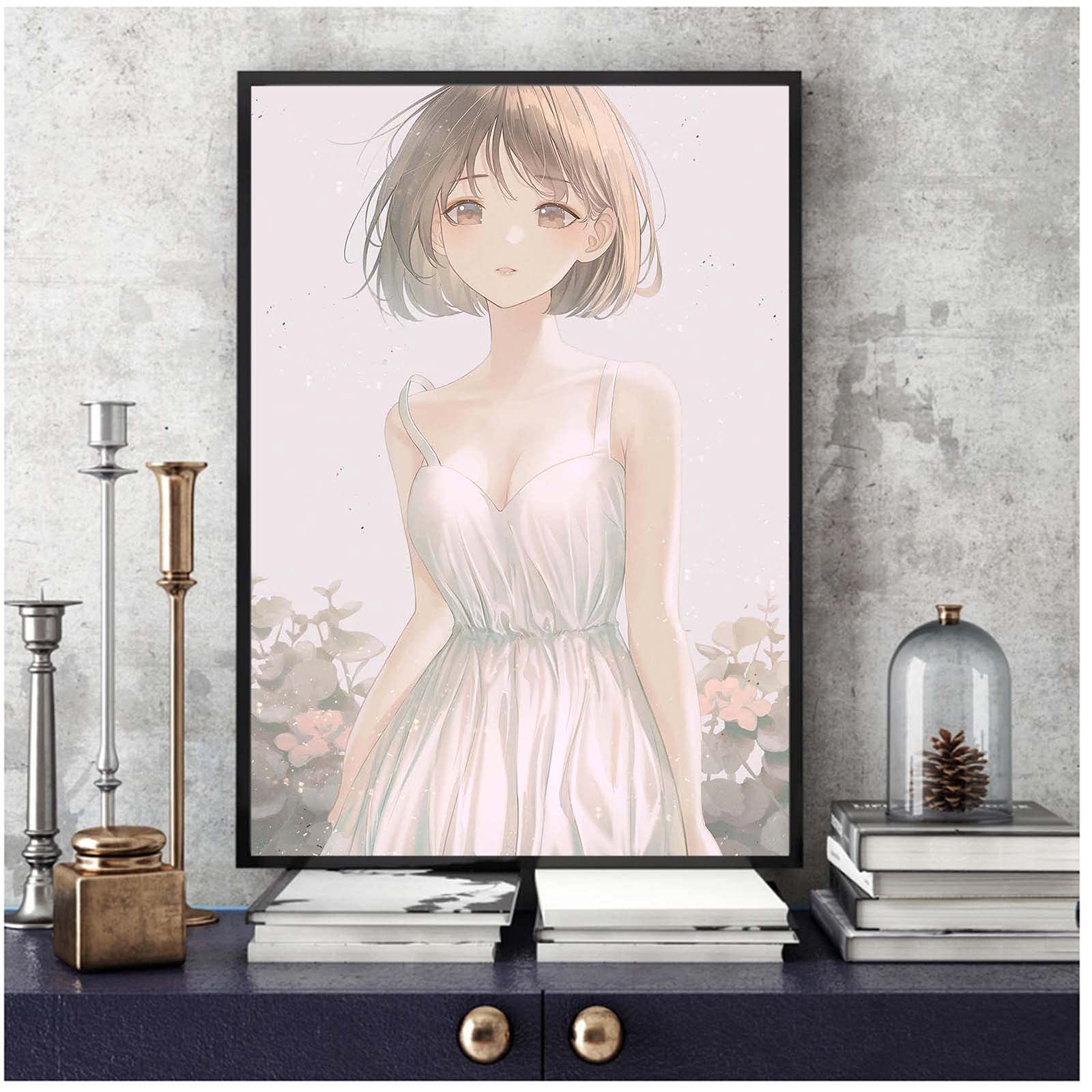 Amazon.co.jp: かわいい女の子アニメポスター、高精細壁画