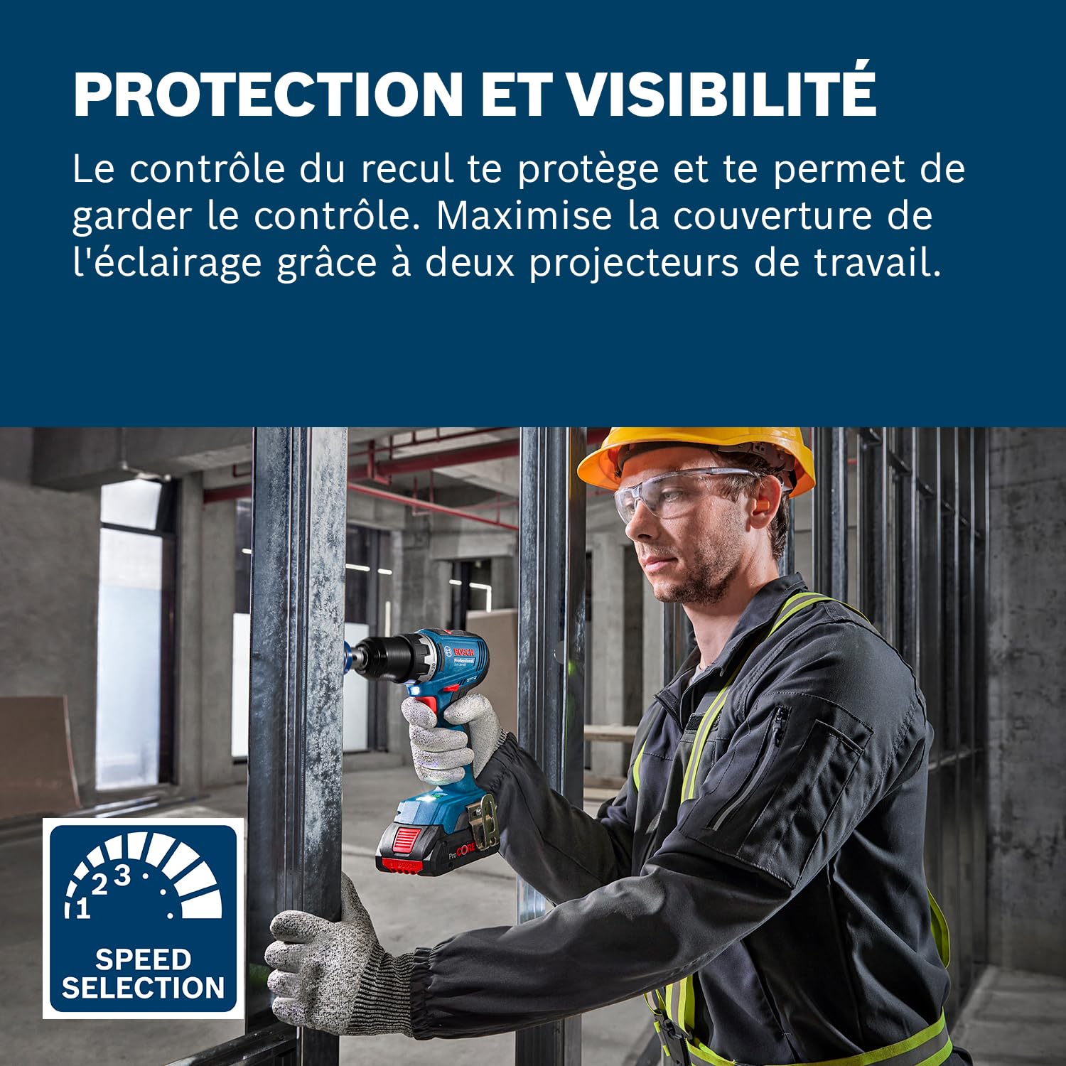 Bosch Professional GSR 18V-65 Perceuse-visseuse sans fil 18V Moteur sans balais 2×5.0Ah L-BOXX