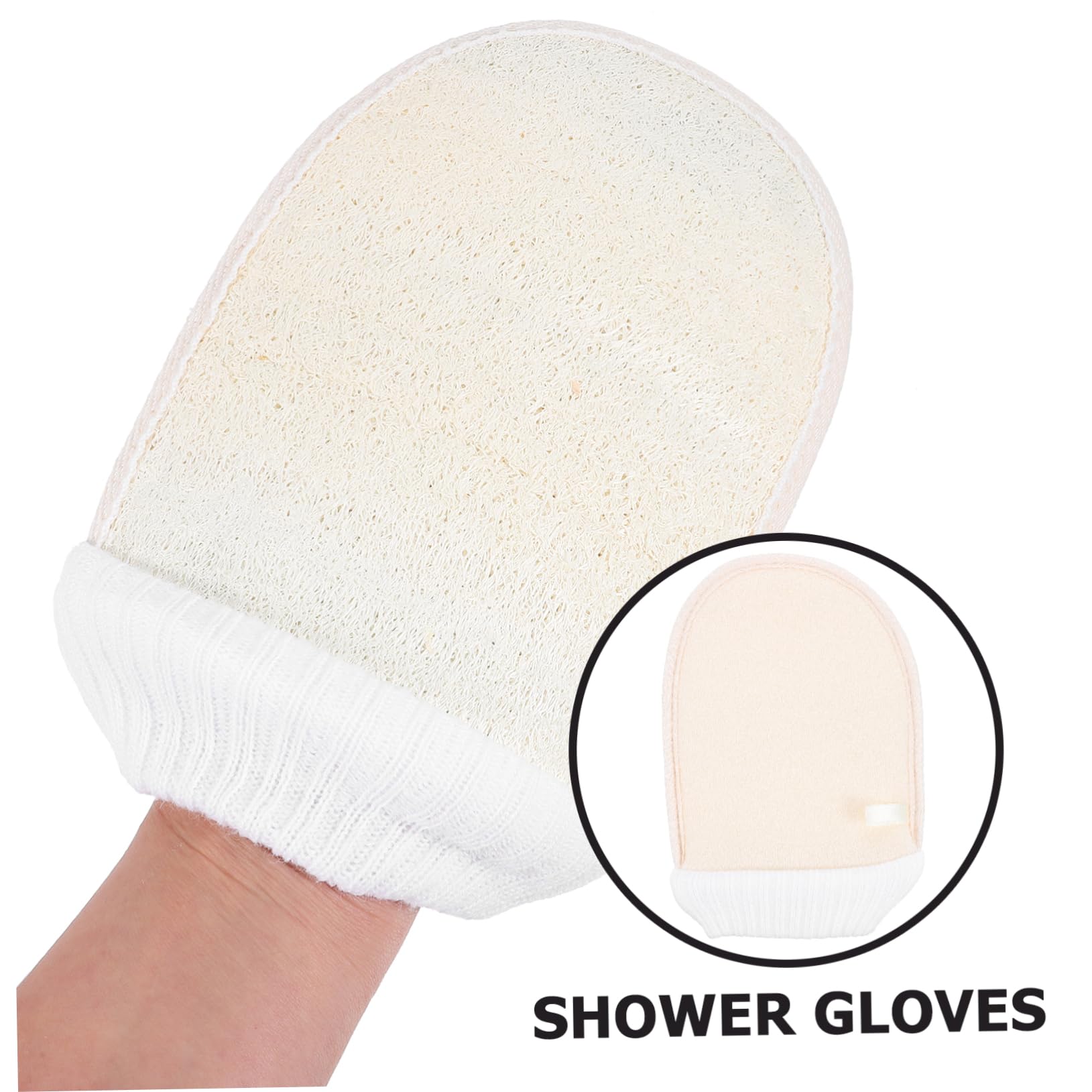Healeved 6pezzi Guanto Esfoliante Per Bagno Guanto Scrub Per Corpo Luffa Rimuove Cellule Morte Massaggio Spa Per Uomini e Donne