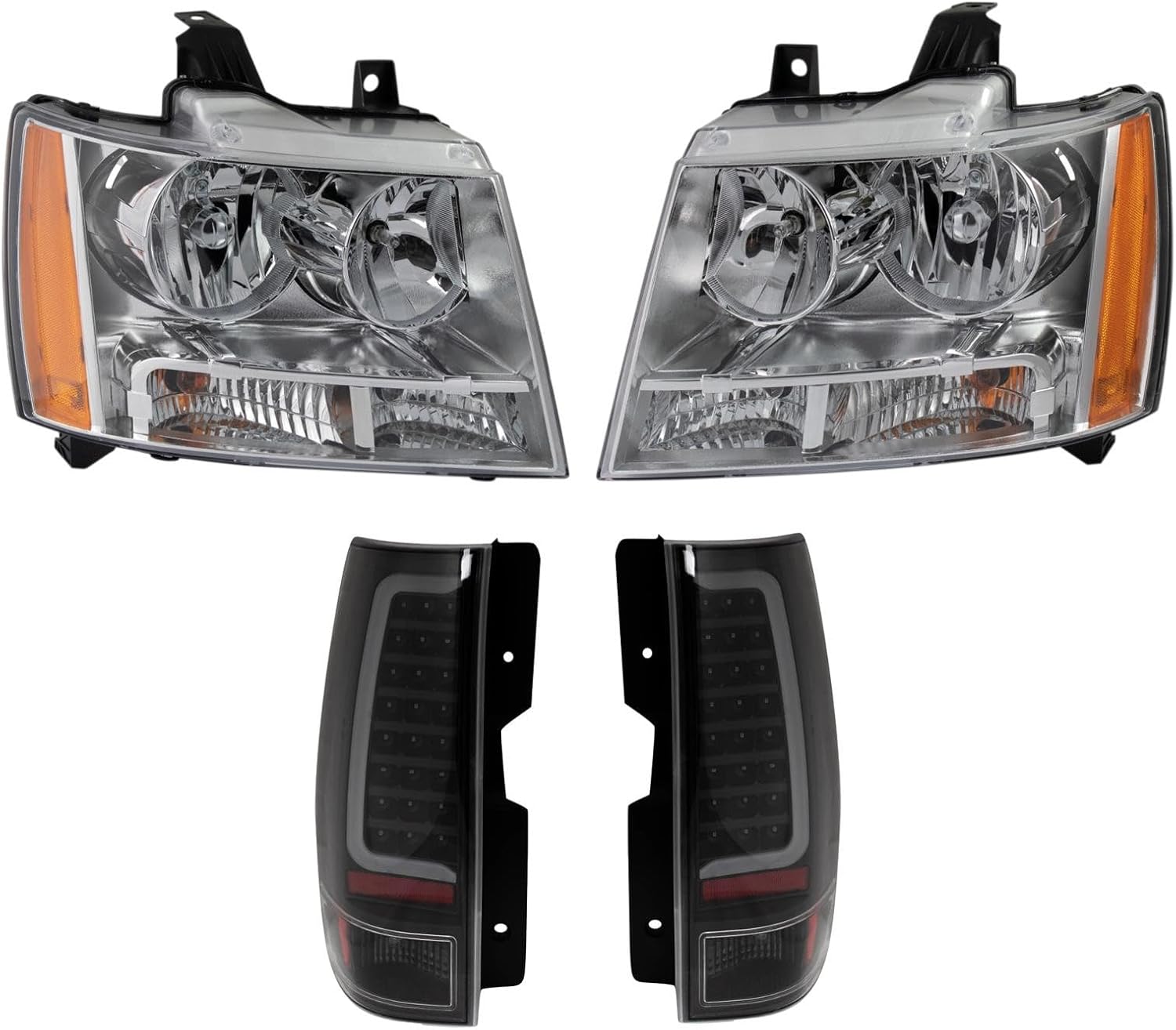 TRQ Lighting Kit GM2502263 GM2503263 GM2800196 GM2800204 GM2801196 GM2801204 Compatible with 2007-2014 Chevrolet Suburban 1500 2007-2013 Suburban 2500 Tahoe