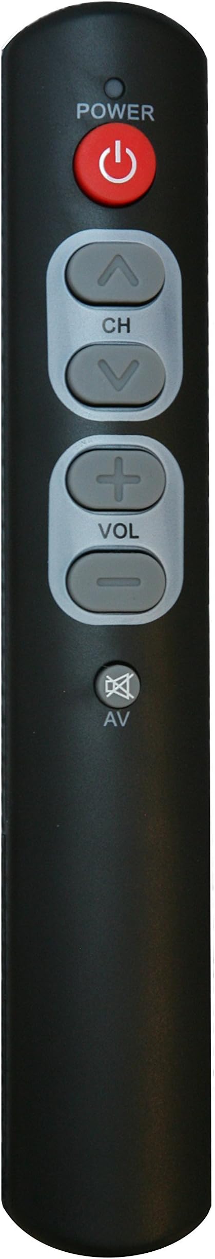 EleBOX Universal Remote control for the Elderly and Visually Impaired (Dark Grey)