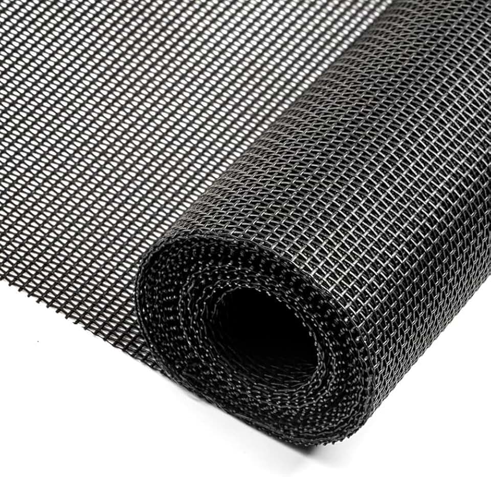 Pet Proof Window Screen Roll 36" x 200" Thicken Charcoal Screen Mesh Durable and Scratch-Resistant for Families with Cat or Dog (36" x 200")