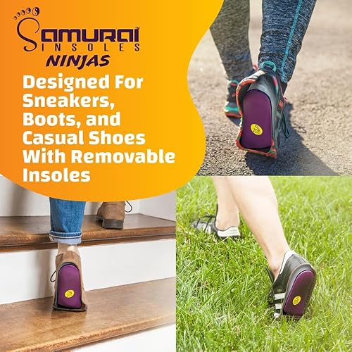 Miniatura 6 de Samurai Plantillas Ninjas con soporte para arco para zapatos, fascitis plantar, pies planos, alivio de espinillas para mujeres y hombres, alivio