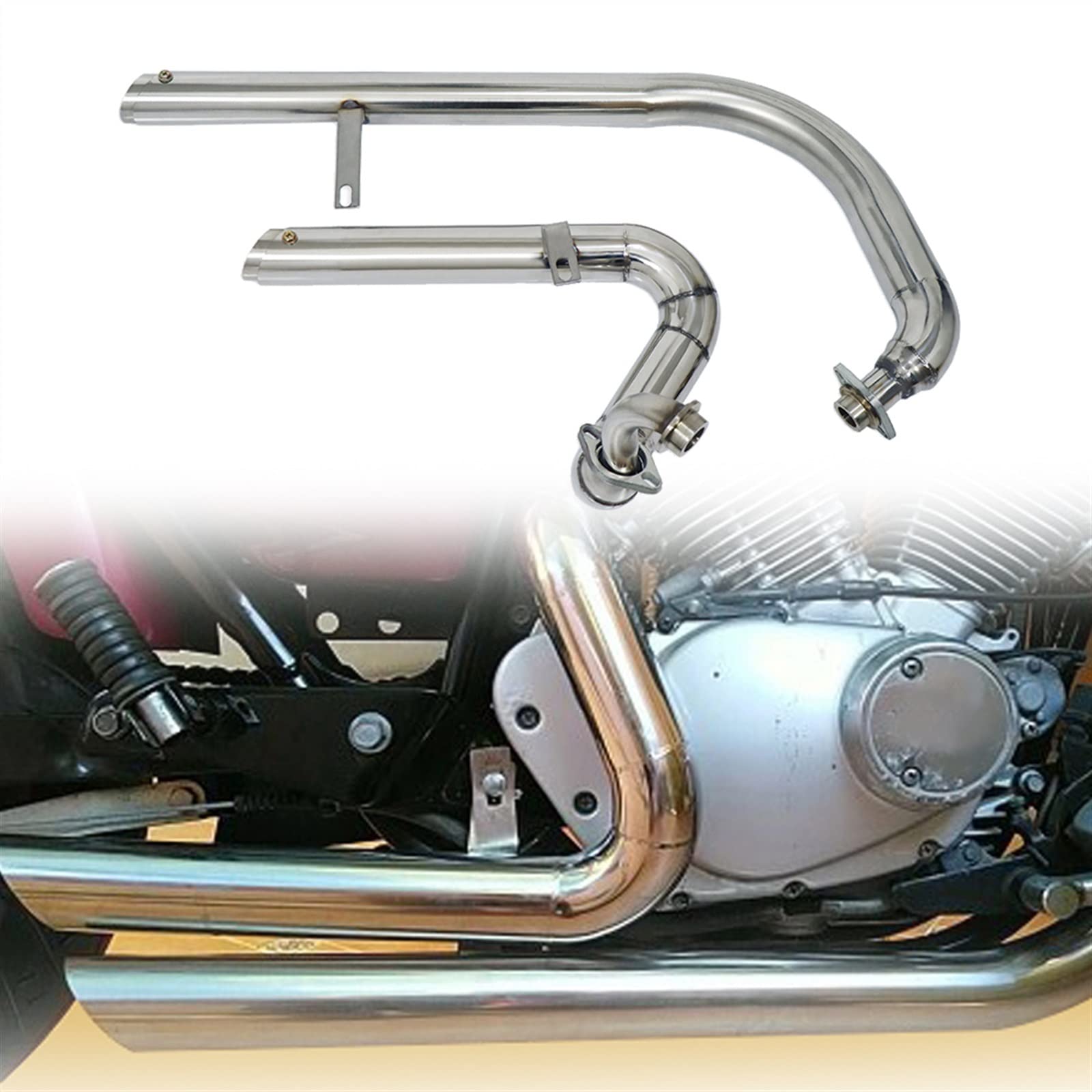 Yamaha ビラーゴ250 ステンレスマフラー Webike | U-CP ユーシーピー ステンレススラッシュカット