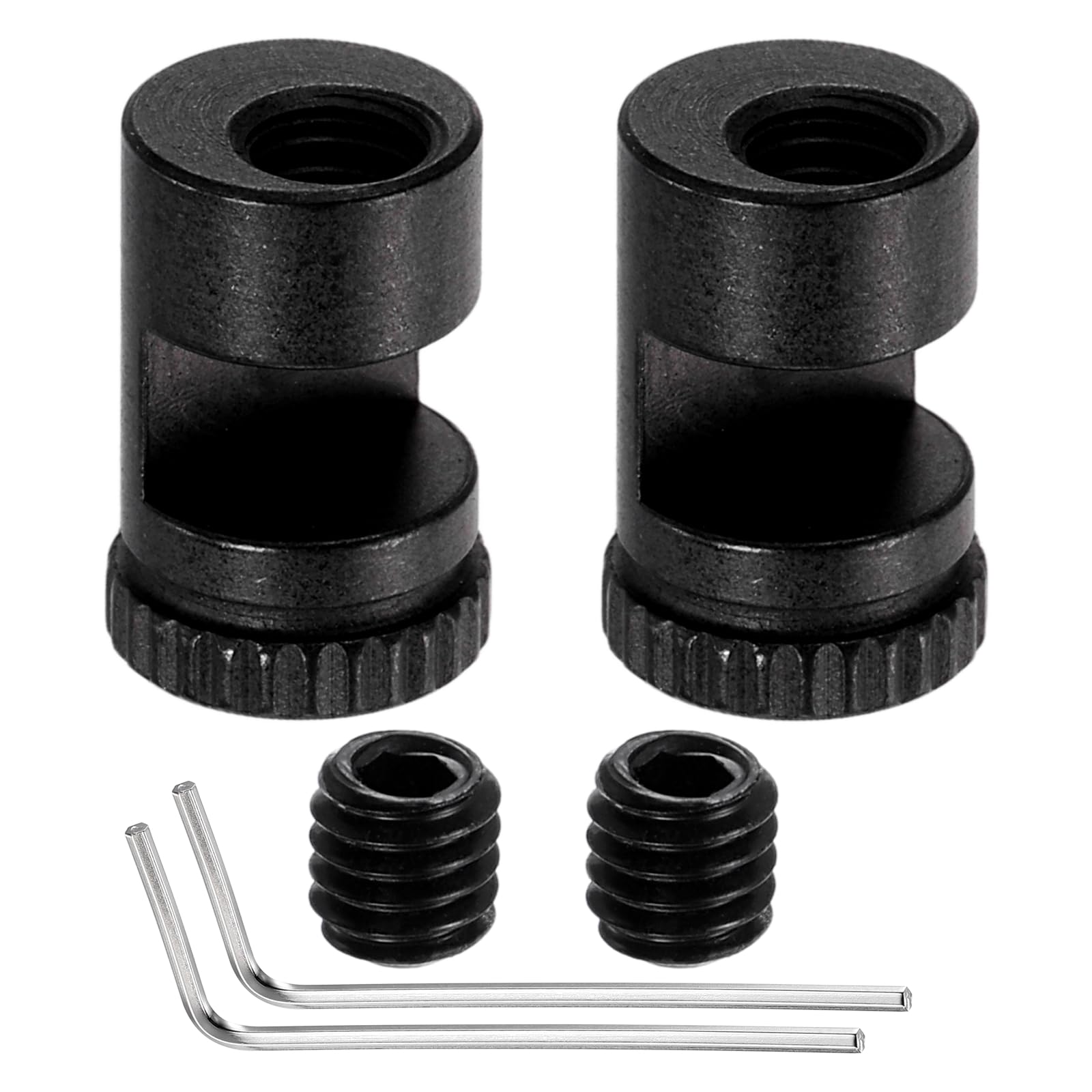 sourcing map 2 Set Thumb Stud 3.5mm Stainless Steel Folding Tool Thumb Studs Replacement Universal Tool Accessories with Hex Wrench for Buck 110 Automatic Other EDC Pocket Tool, Black