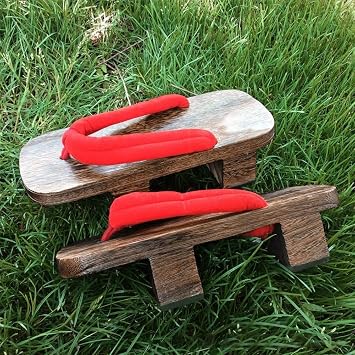Men Geta Sandals Japanese Wooden Slippers Kimono Flip Flops for Indoor Outdoor Home Beach Performance