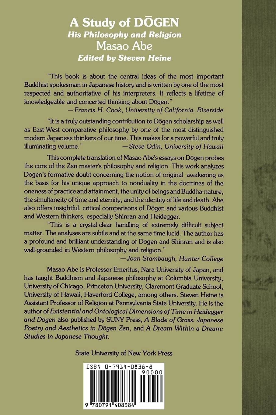 A Study of Dōgen: His Philosophy and Religion      Paperback – November 22, 1991
