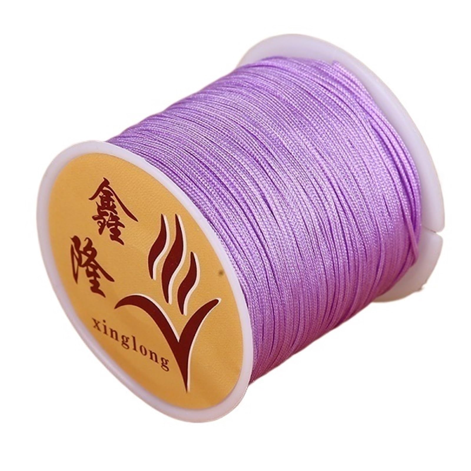 Nylon Cord Thread 20PCS 40m/lot 0.8mm Cotton Knotting Macrame Cord Nylon Thread String DIY Beading Braided Bracelet Jewelry Making for Making Bracelet, Necklace, Chinese Knot(10)