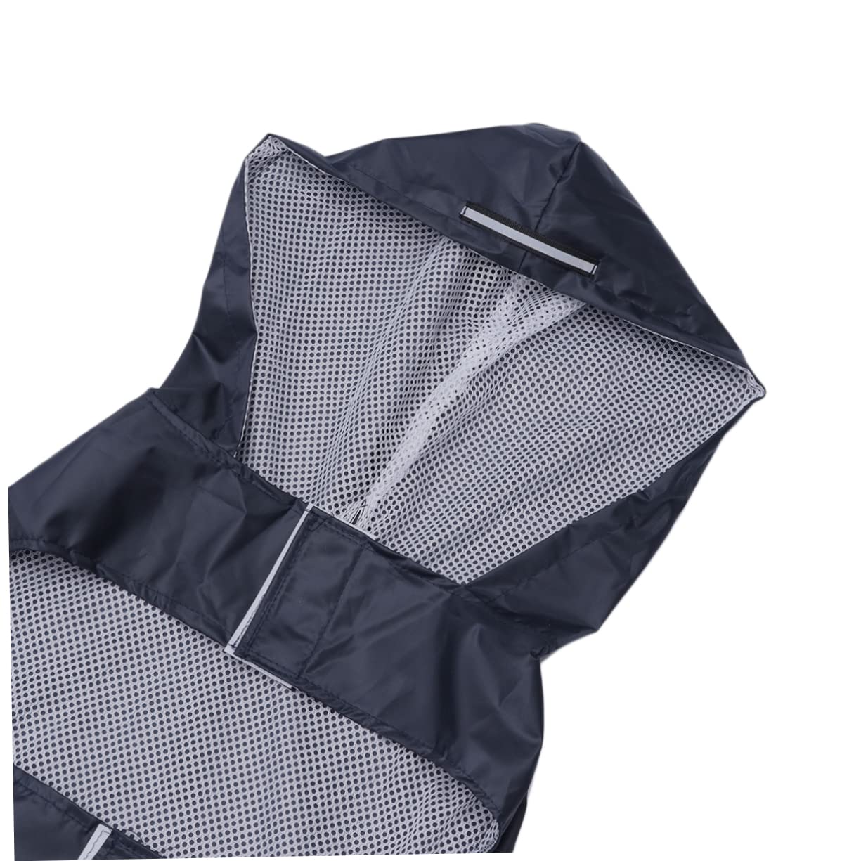 SUPVOX 3pezzi Cappotto Riflettente Per Cani Con Cappuccio Abbigliamento Per Animali Domestici Protezione Completa Colore Nero