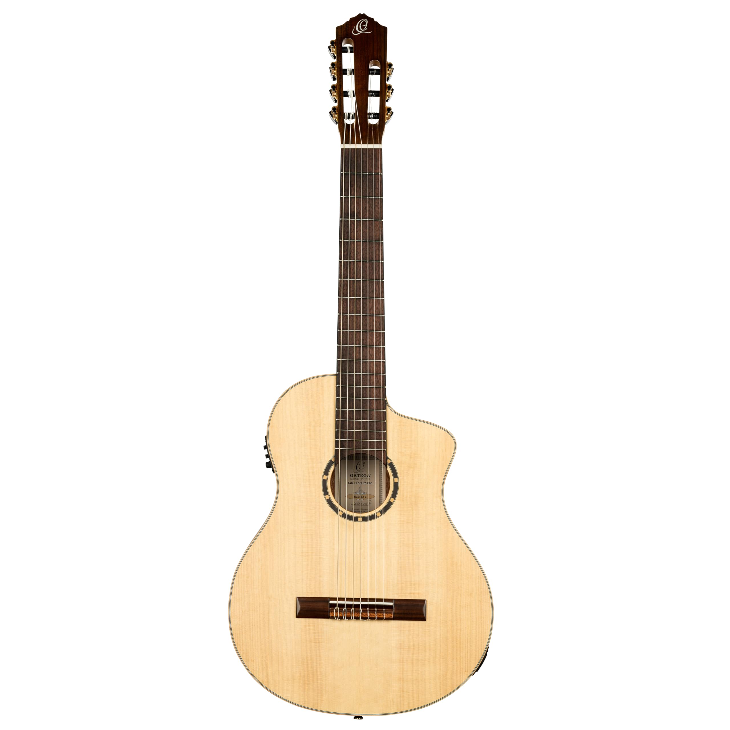 ORTEGA GUITAR クラシックギター Amazon.com: Family Series Pro 7-String Solid Top Acoustic-Electric