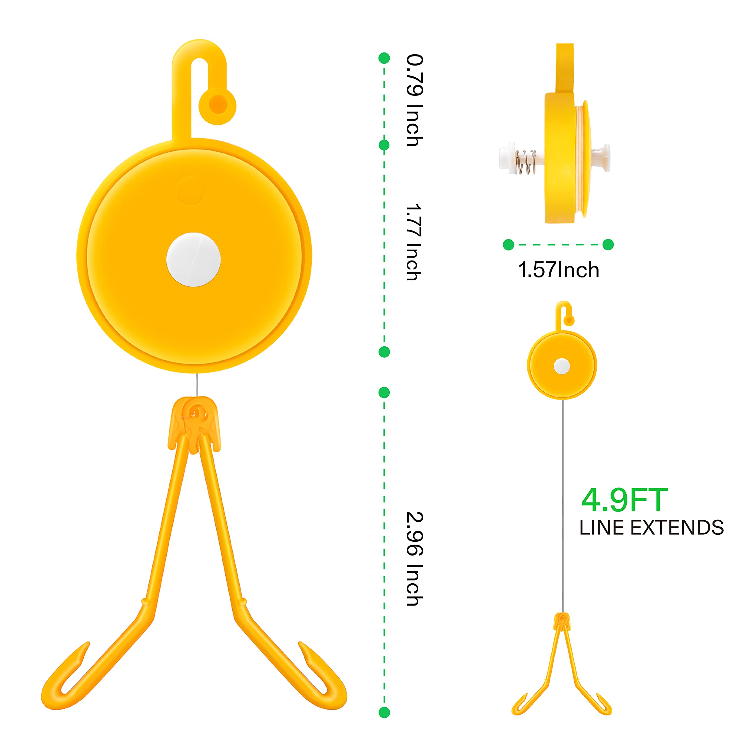 Amazon.com : VIVOSUN 12 PCS Retractable Plant Yoyo with Stopper for Grow  Support in Tent Garden or Hydroponics, Yellow : Patio, Lawn & Garden