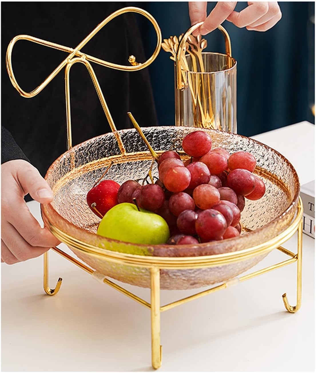 Fruit Bowl Tabletop Wire Fruit Basket Bowl Stand Fruit Bowl Fruit Basket Fruit Stand Holder Kitchen Kitchen Counter Decorative Fruit Basket
