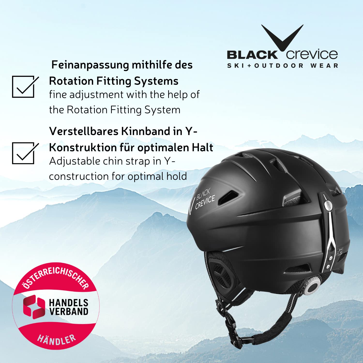 Black Crevice Streif - Casco da sci Unisex adulto