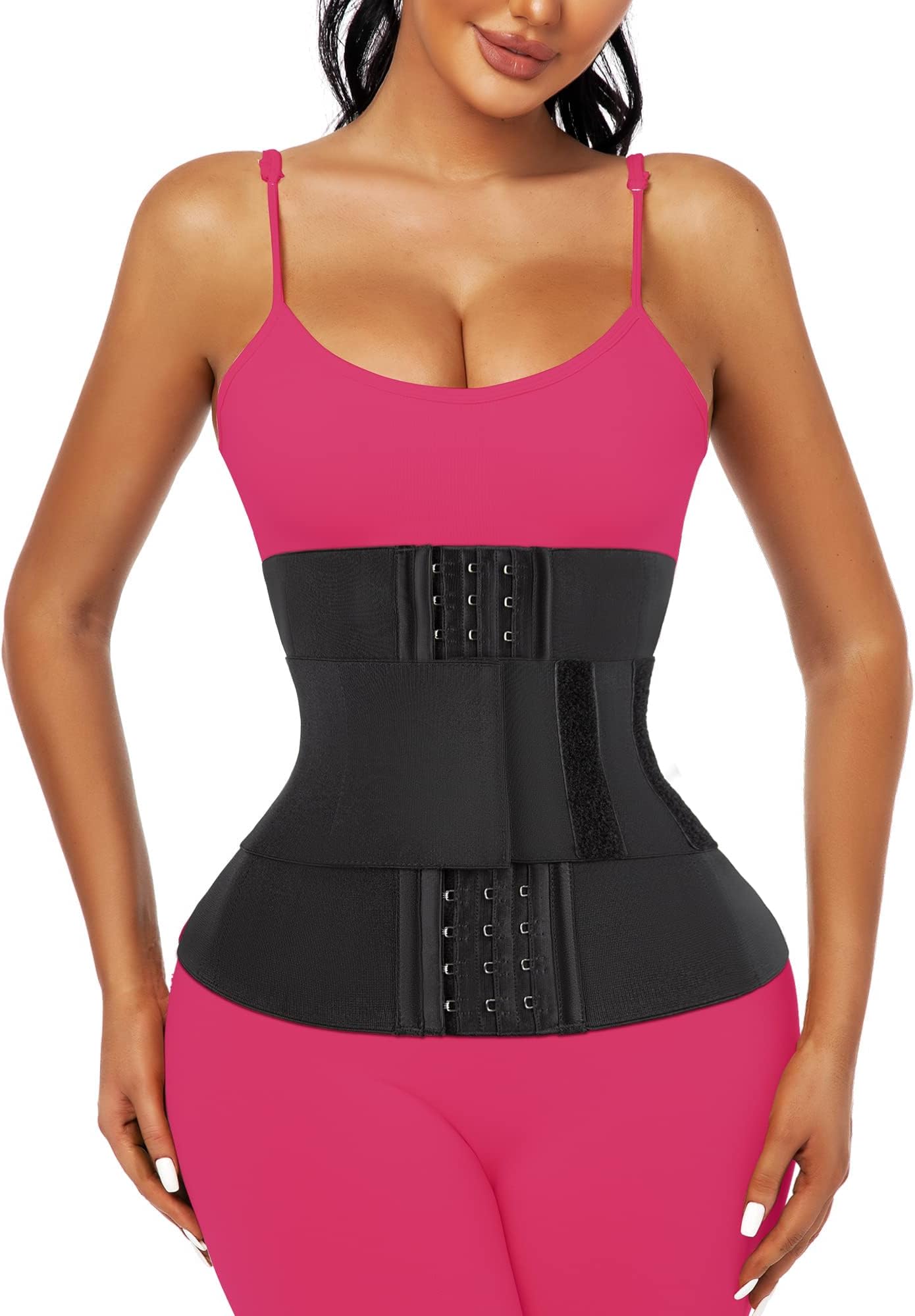 Atbuty Waist Trainer for Women with Hook and Eye Closured Shaper Hourglass Curves Lower Belly Fat Girdle Slimming Belt Tummy Control Underbust Corset Torso Faja Waist Snatcher